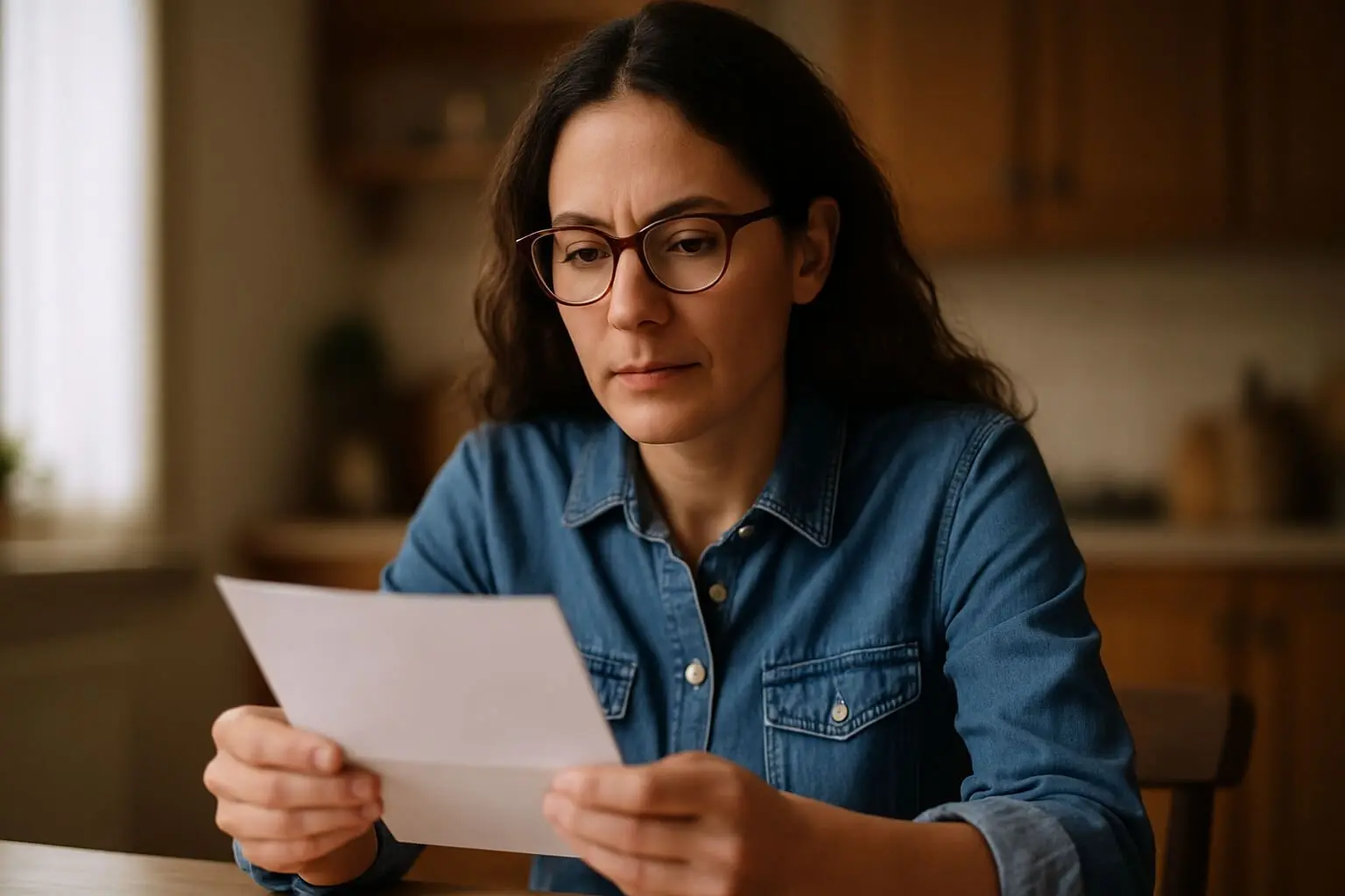 kobieta przeglądająca dokument, BIK i KRD