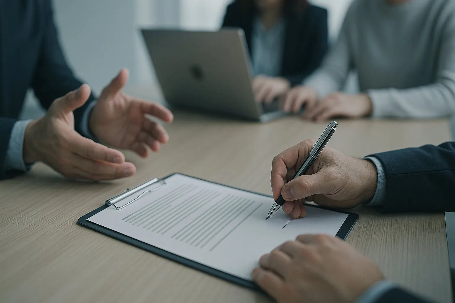 podpisywanie kontraktu