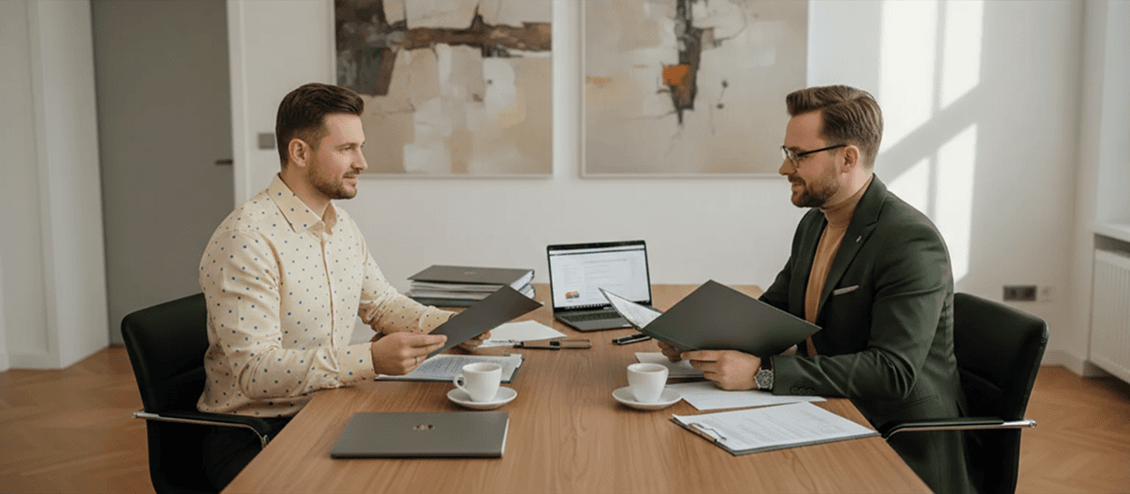 Spotkanie i rozmowa partnerska